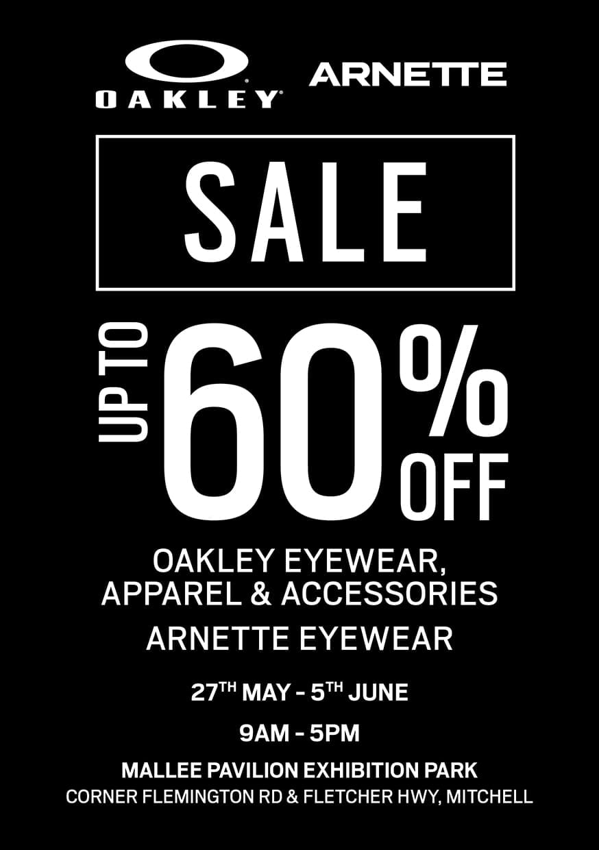 SALE FLYER_27May Oakley Sale flyer