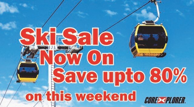 Ski Sale this weekend Ski Sale this weekend